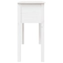 STOLIK KONSOLOWY BIAŁY 100X35X75CM LITE DREWNO SOSNOWE