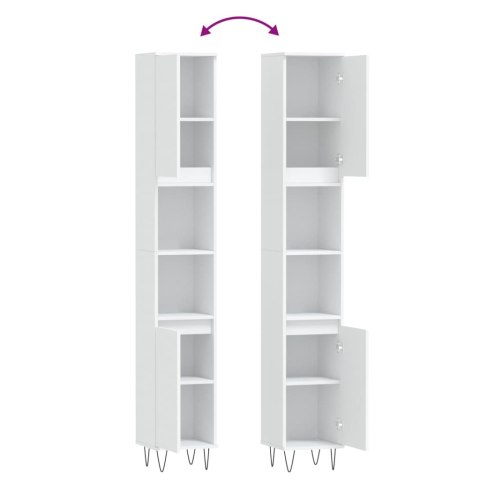 SZAFKA ŁAZIENKOWA BIAŁA 30X30X190CM