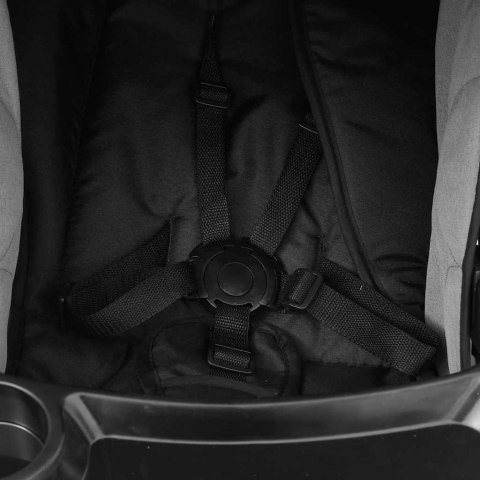 WÓZEK SPACEROWY 3-W-1 JASNOSZARO-CZARNY STALOWY