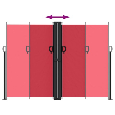 ZWIJANA MARKIZA BOCZNA NA TARAS CZERWONA 180X 1000CM