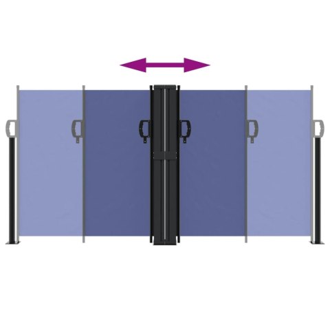 ZWIJANA MARKIZA BOCZNA NIEBIESKA 120X1200CM