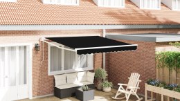 AUTOMATYCZNA CHOWANA MARKIZA CZARNA 350X250CM