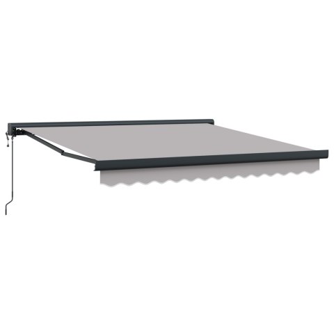 AUTOMATYCZNA MARKIZA CHOWANA JASNOSZARA 300X250CM