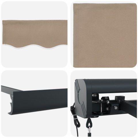 AUTOMATYCZNA CHOWANA MARKIZA BEŻOWA 400X300CM