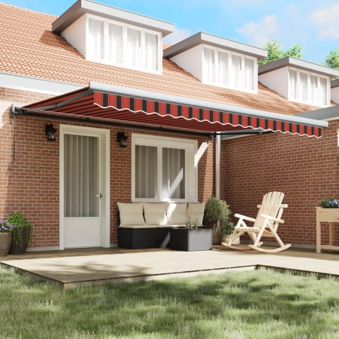 AUTOMATYCZNA MARKIZA CHOWANA POMARAŃCZOWO-BRĄZOWA 450X300CM