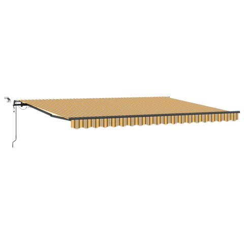 AUTOMATYCZNA MARKIZA OGRODOWA CHOWANA Z LED MULTIKOLOR 450X300CM