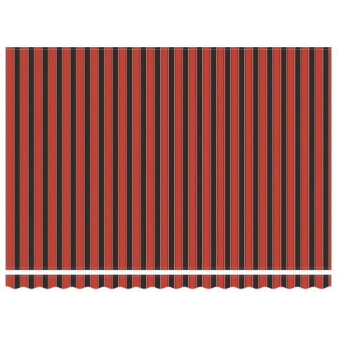 RĘCZNA MARKIZA CHOWANA Z LED POMARAŃCZ/ BRĄZ 450X350CM