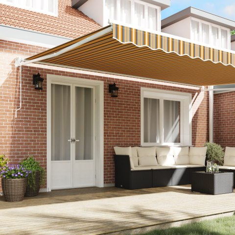 MARKIZA ZWIJANA WIELOKOLOROWY 500X300CM TKANINA