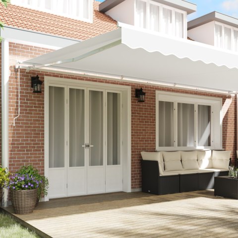 AUTOMATYCZNA CHOWANA MARKIZA BIAŁA 600X300CM