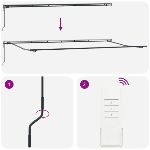 AUTOMATYCZNA CHOWANA MARKIZA BIAŁA 600X300CM