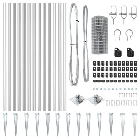EURO FENCE Z 13 KOLCAMI 0.8X25M STAL OCYNKOWANA