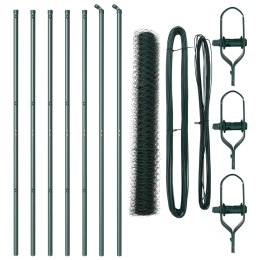 ZIELONY PŁOT SZEŚCIOKĄTNY 1.2X10M STALOWY