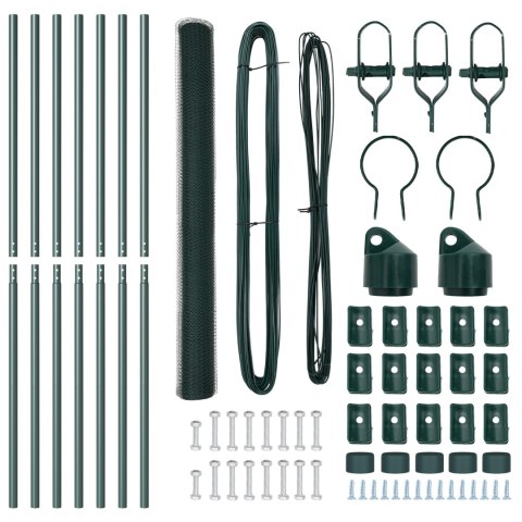 PŁOT HEXAGONALNY ZIELONY 1,6X10M STAL