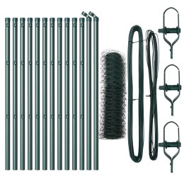 PŁOT HEKSAGONALNY ZIELONY 0,8X25M STAL