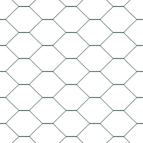 PŁOT HEKSAGONALNY ZIELONY 0,8X25M STAL