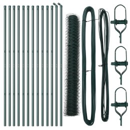 PŁOT HEKSAGONALNY ZIELONY 1.4X25M STAL