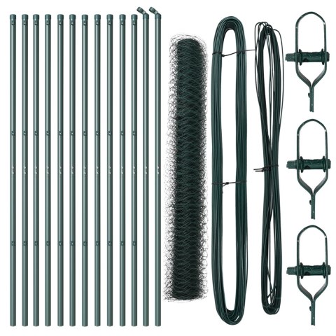 PŁOT HEKSAGONALNY ZIELONY 1.4X25M STAL