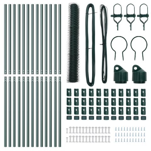 PŁOT HEKSAGONALNY ZIELONY 1.4X25M STAL