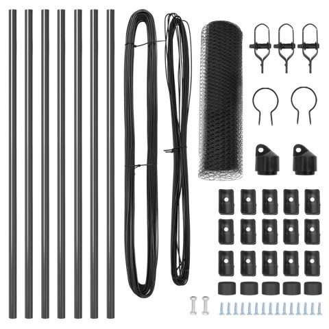 PŁOT SZEŚCIOKĄTNY SZARY 0.5X10M STAL