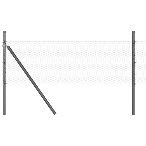 PŁOT SZEŚCIOKĄTNY SZARY 0.5X10M STAL