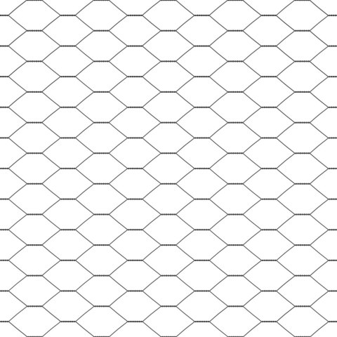 PŁOT SZEŚCIOKĄTNY SZARY 0.5X10M STAL