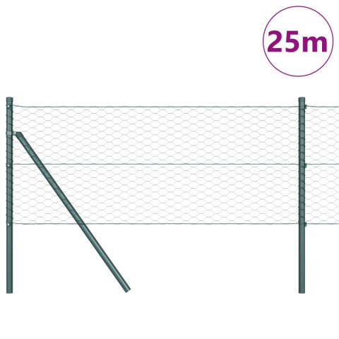PŁOT SZEŚCIOKĄTNY ZIELONY 0.6X25M STAL