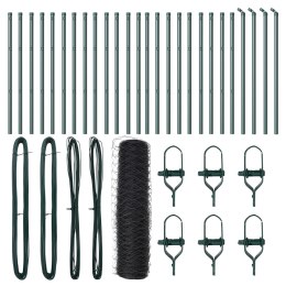 PŁOT HEKSAGONALNY SZARY 0.8X50M STAL