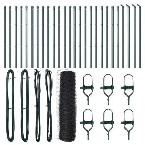 PŁOT HEKSAGONALNY SZARY 0.8X50M STAL