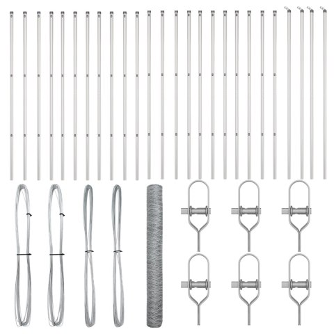 PŁOT SZEŚCIOKĄTNY 1,2X50M STAL OCYNKOWANA