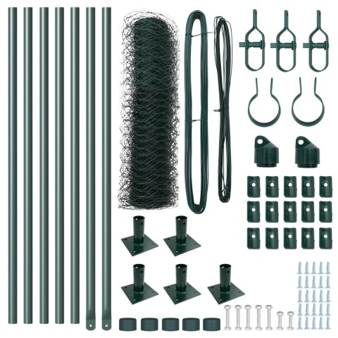 HEXAGON FENCE ZIELONY 0.5X10M STAL