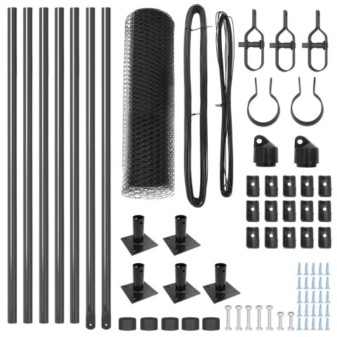 HEXAGON FENCE SZARY 0.5X10M STAL