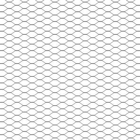 HEXAGON FENCE SZARY 0.5X10M STAL