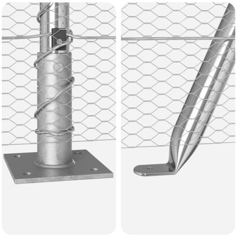 PŁOT HEDRALNY 1,5X50M STAL OCYNKOWANA