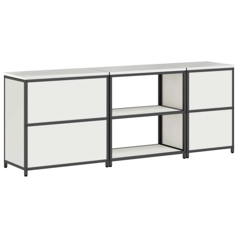 ZESTAW PRZECHOWYWANIA W KUCHNI 3 SZT. BIAŁY 210X50X92CM