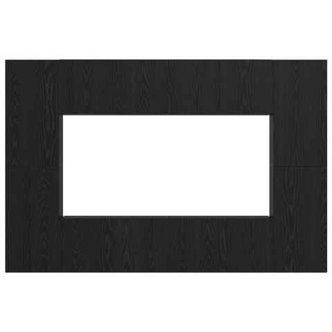 ZESTAW SZAFEK RTV Z PÓŁKĄ 8 PCS DĄB CZARNY 181X 30X 120CM