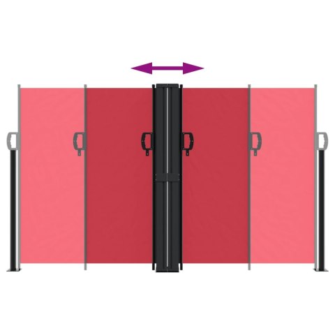 ZWIJANA MARKIZA BOCZNA CZERWONA 140X1200CM