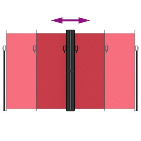 ZWIJANA MARKIZA BOCZNA CZERWONA 200X1000CM