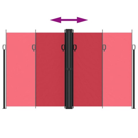 ZWIJANA MARKIZA BOCZNA CZERWONA 200X1200CM