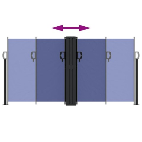 ZWIJANA MARKIZA BOCZNA NIEBIESKA 120X600CM
