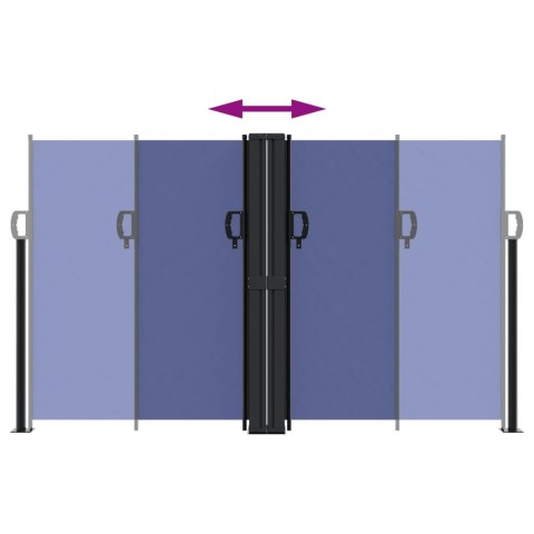 ZWIJANA MARKIZA BOCZNA NIEBIESKA 140X1200CM