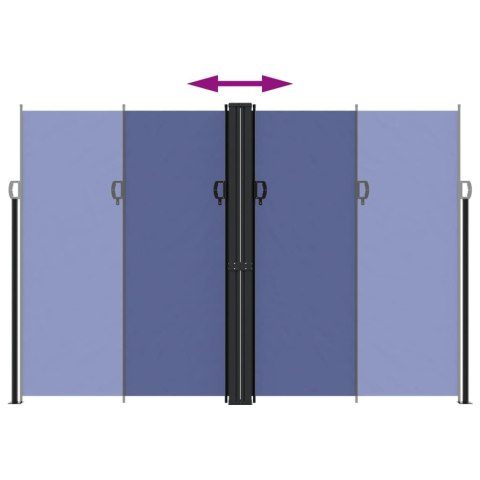 ZWIJANA MARKIZA BOCZNA NIEBIESKA 220X1000CM