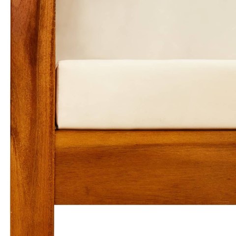 OGRODOWA ŁAWKA Z BALDACMEM LITE DREWNO AKACJOWE