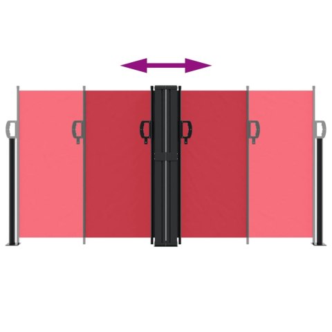 ZWIJANA MARKIZA BOCZNA CZERWONA 120X1200CM