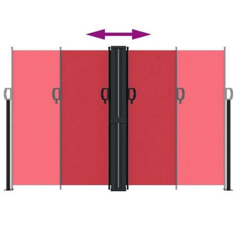 ZWIJANA MARKIZA BOCZNA CZERWONA 160X600CM