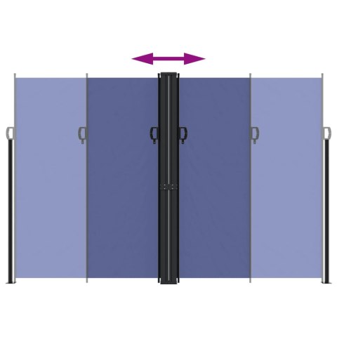 ZWIJANA MARKIZA BOCZNA NIEBIESKA 220X600CM