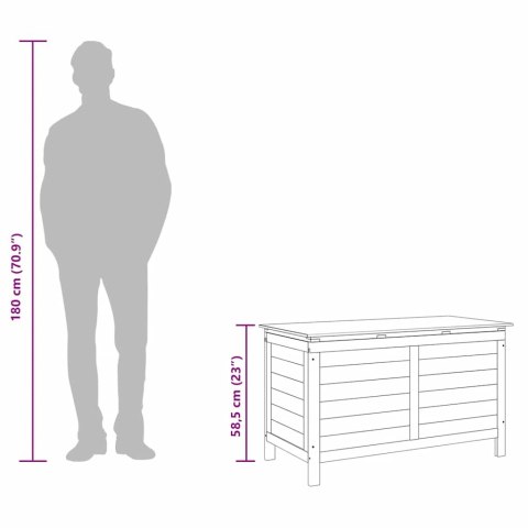 SKRZYNIA OGRODOWA 99X49,5X58,5CM LITE DREWNO JODŁOWE