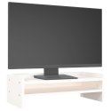 PODSTAWKA NA MONITOR BIAŁA 50X24X16CM LITE DREWNO SOSNOWE