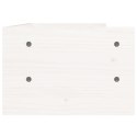 PODSTAWKA NA MONITOR BIAŁA 50X24X16CM LITE DREWNO SOSNOWE