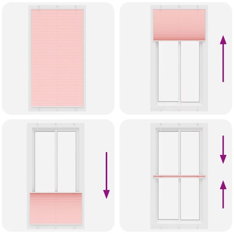 ROLETA PLISOWANA RÓŻOWA 105X200CM SZEROKOŚĆ TKANINY 104,4CM