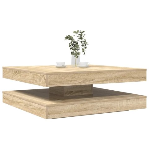 STOLIK KAWOWY OBROTOWY 360 STOPNI SONOMA OAK 90X90X34,5CM